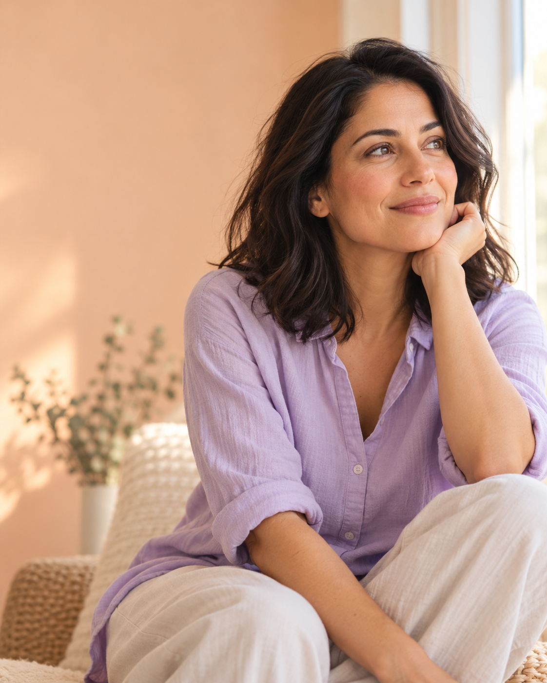 Illustrative wellness portrait